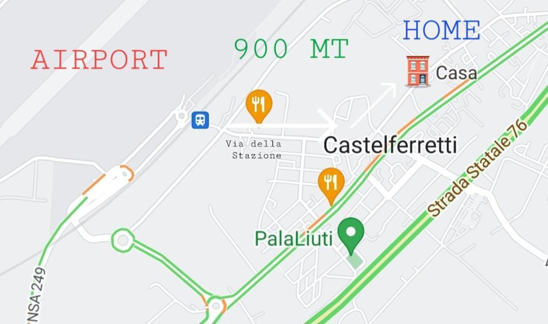 Апартаменти Al Castello - Aeroporto Delle Marche - Ancona Фальконара-Мариттіма Екстер'єр фото